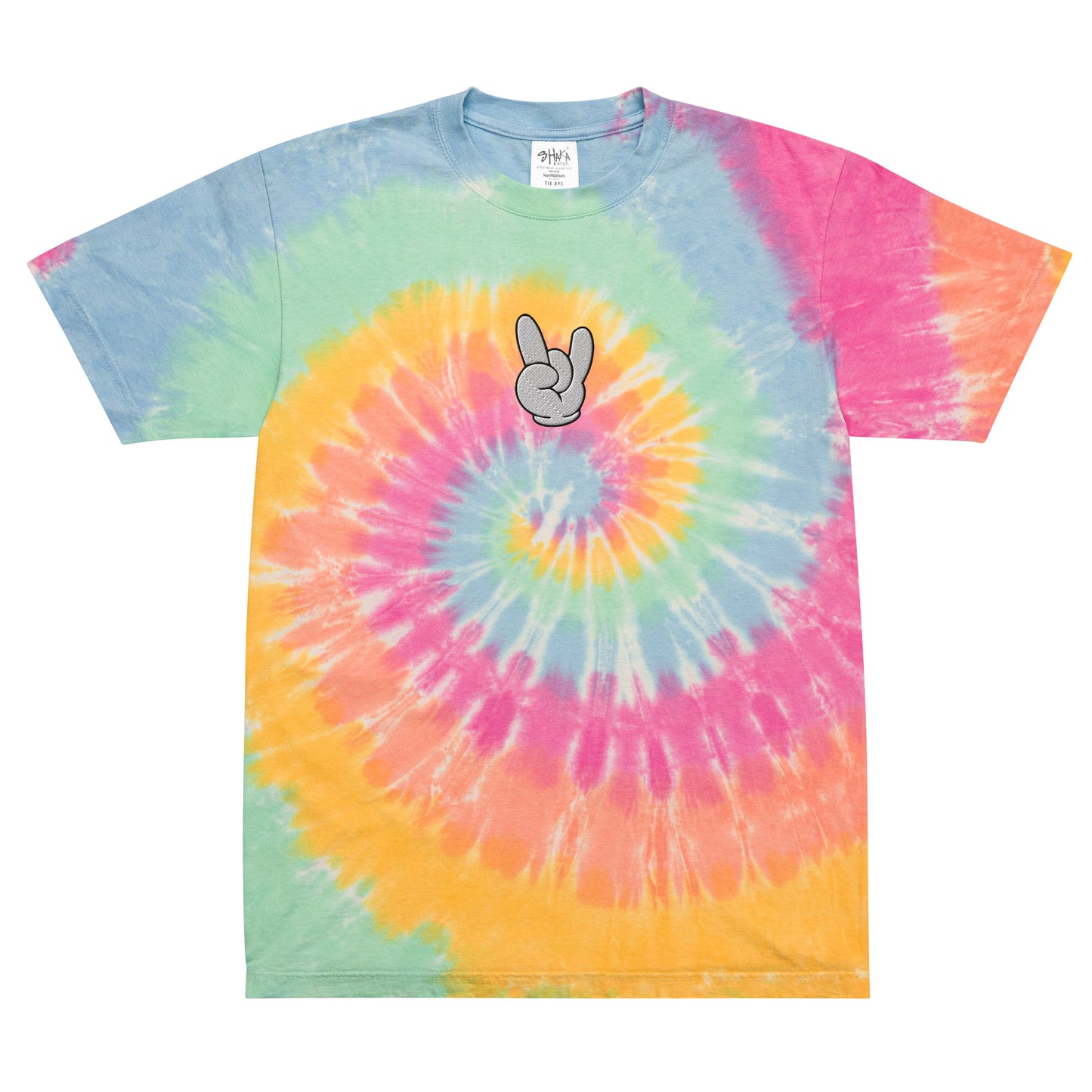 Rock On Oversized Tie-Dye T-Shirt