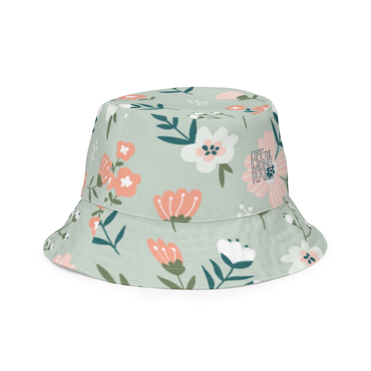 Flowers & Oranges Reversible Bucket Hat