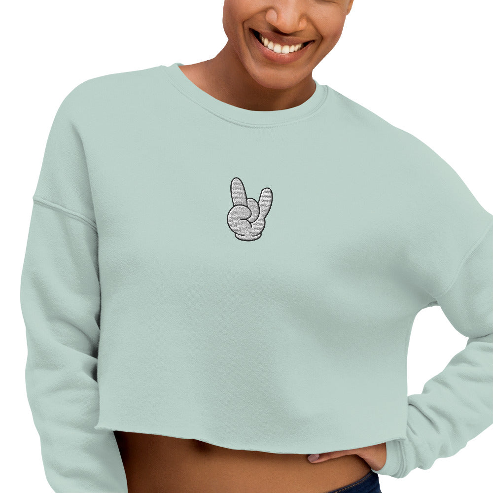 Women’s Rock On Crop Sweatshirt
