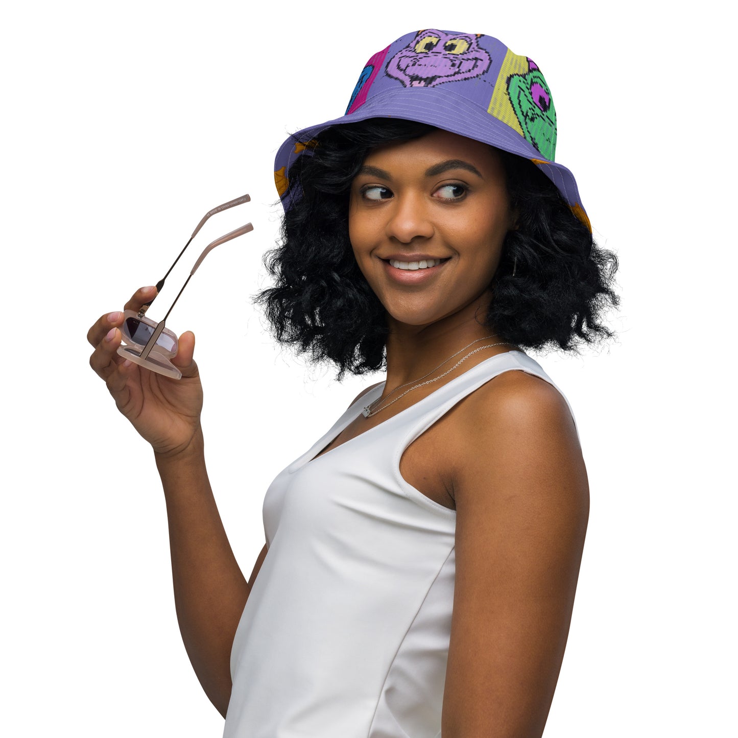 Imagination Mosaic Reversible Bucket Hat