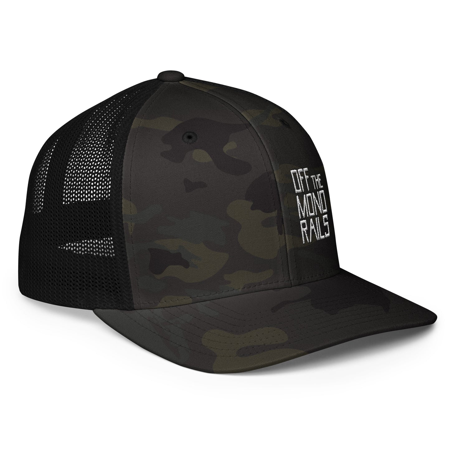 OTM Flexfit Black Camo Trucker Hat