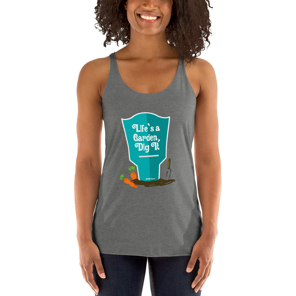 Women's Life's A Garden Racerback Tank